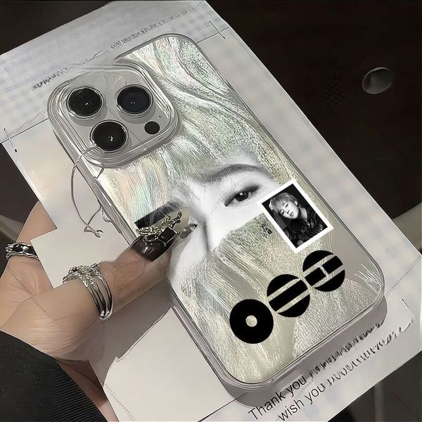 Btsmerch BTS K-pop Designer Phone Case Coque Telephone Graphic Phone Case Clear Protective Cover Collage Design Camera Protection Slim Smartphone Case For Iphone