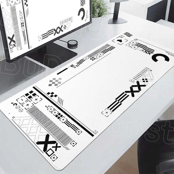 White Black CSGO Large Computer Mouse Pad Washable Speed Keyboard Mat for E-sport FPS Gamer Deskmat Durable Stitch Edge Carpet Q260905