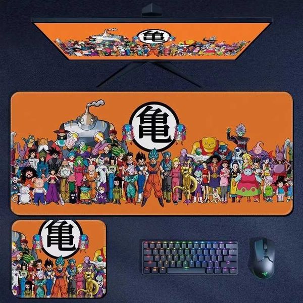 High Quality Print Dragon Ball Leather Mouse Pad Oversized Japanese Anime Nostaic Son Goku Desk Mat Keyboard Pad Notebook Pad Q260905