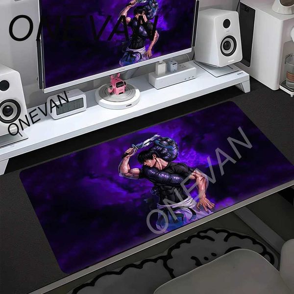 Anime Purple Mouse Pad HD Jujutsu Kaisen Gaming Keyboard Desk Mat Laptop Satoru Gojo Mousepad PC Gamer Cabinet Extended Deskmat Q260905