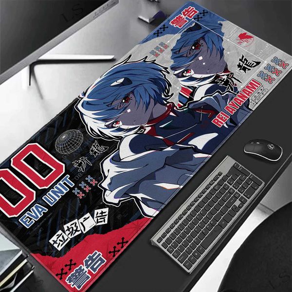 Evangelion Mouse Pad HD Large Gaming Mousepad Anime EVA Extended Desk Mat Computer Keyboard Pad for Office Laptop Otaku Gift Q260905