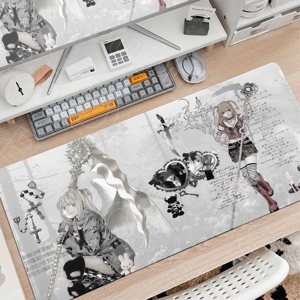 Death Note Anime Mouse Pad Computer Gamer Lock Edge Keyboard Cute Misa Amane Light Yagami Extended Deskmat PC Gaming Accessories Q260905