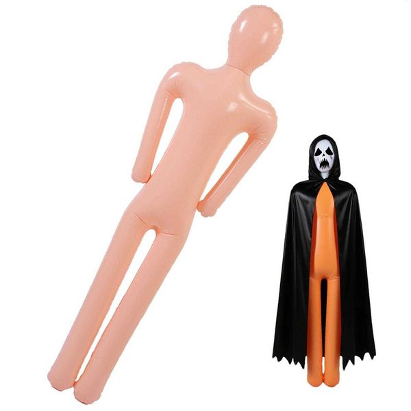 Bouncers Playhouse Swings DIY Inflatable Halloween Inflatable Body Mannequin 150156cm Scary Decorations Creepy Photo Props For Haunted House Indoor F L260919