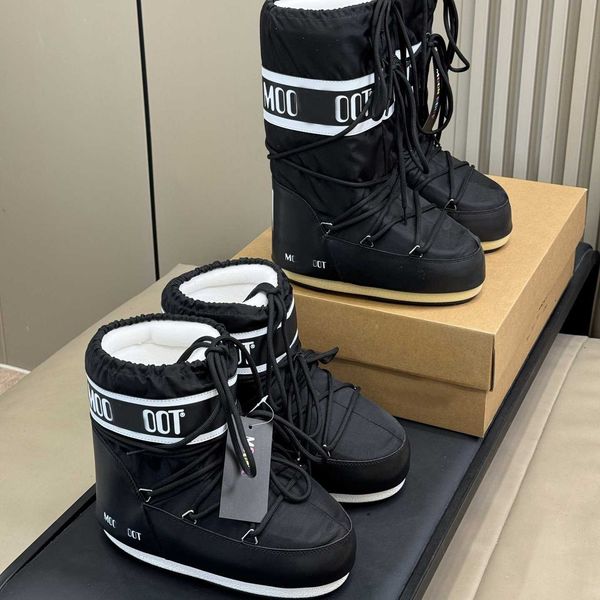 Moonboot Boots Moon Snow Down Ski Furry Warm Lace-up Mid-calf L26921