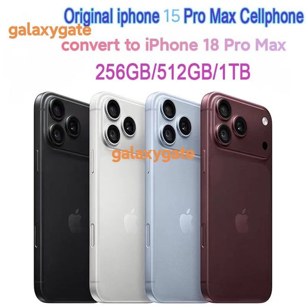 Original Unlocked iphone 15 Pro max Covert to iphone 18 Pro Max Cellphone with Dynamic island 8GB RAM 6.9 inch OLED Screen