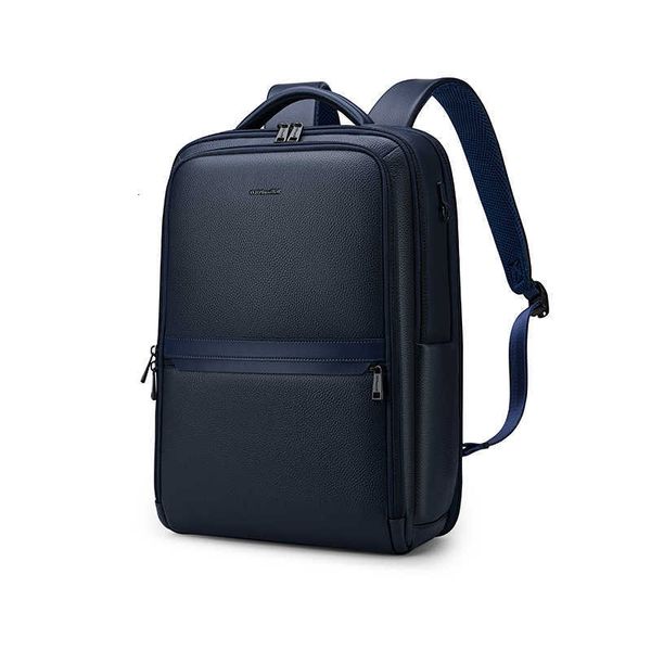 bag Backpack Style Leather laptop large capacity student multifunctional and personalized leisure H260922