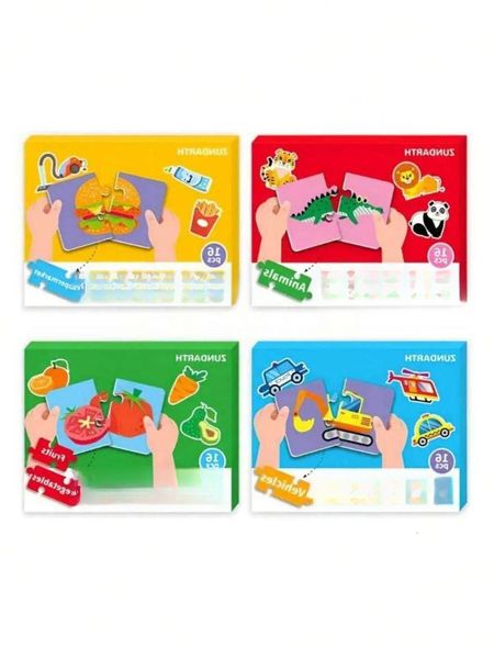 2026 New 16Pcs DIY Set Montessori Toys Childrens Intelligent Game Fun Early Education Simple And Easy To Play Puzzle Gift Te Toys