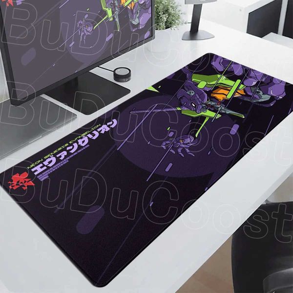 Anime E-Evangelions Mouse Pad 1000x500mm Speed Gamer Keyboard Mausepad Cool EVA-01 Non-slip Rubber Deskmat PC Gaming Accessories Q260905