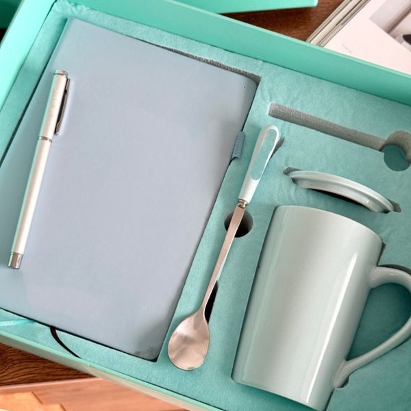 Water cup and notebook set, high-end box, business opening gift, mug