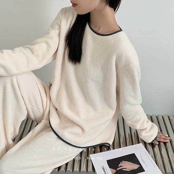 Rompers home clothing Womens Jumpsuits Pijama Feminino New Thicken Warm Women Pajama Set Autumn Winter Womens Home Clothes Lounge Sleepwear W260924