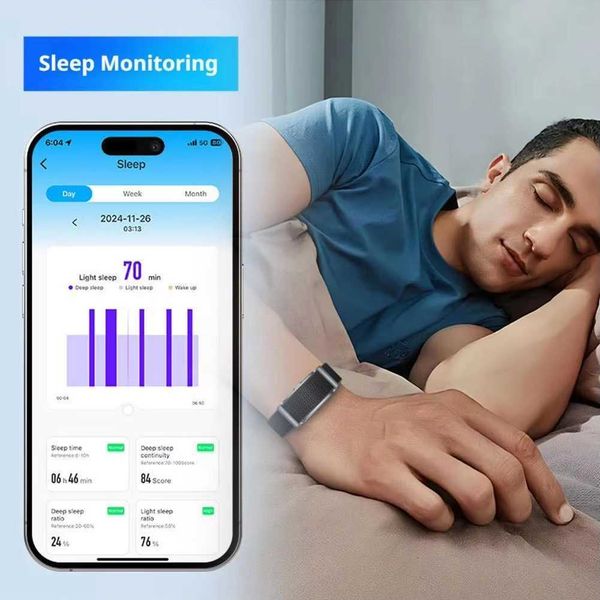 Monitor Smart Wristbands Health Wristband Blood Oxygen Rate Sleep Track Fitnes Activity Wearable Smart Band Waterproof for men wen F107 J260922