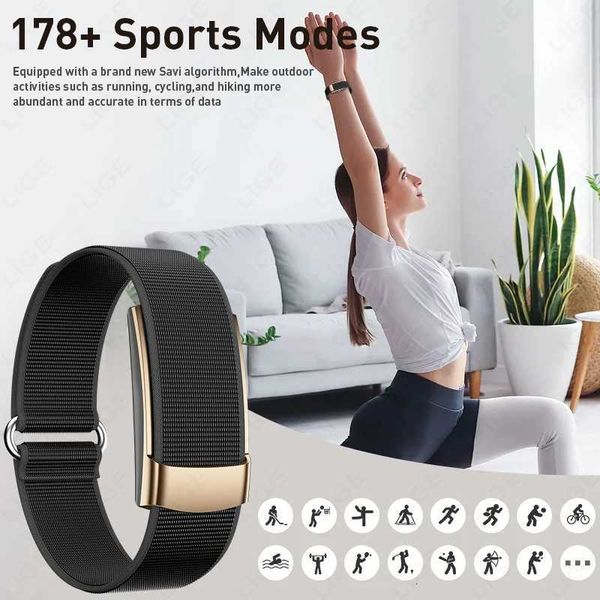 Wristbands LIGE New Smart tra Light Fitness Tracker Men Sport Smart Bracelet IP68 Waterproof Al Clock Pedeter Health Rate Smartwatch J260922