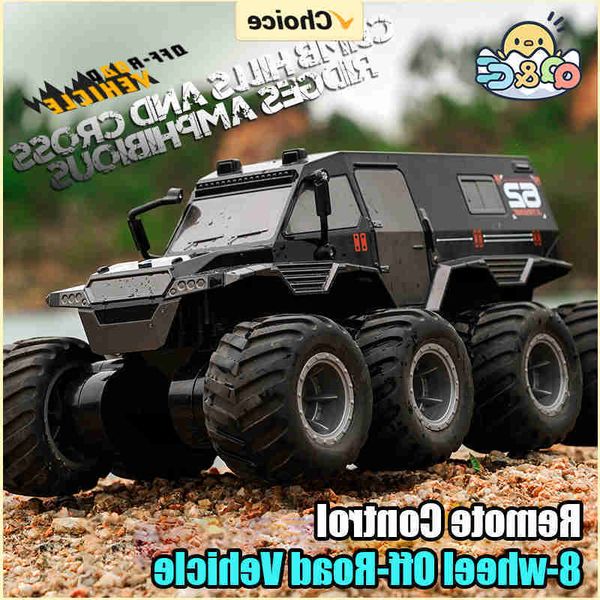 Car JJRC Electric/RC Amphibious RC Cars Remote Control Vehicle 8 Wheels Drive 2.4G Off Road Water and Land Trucks Stunt Toy for Kid GiftT260928