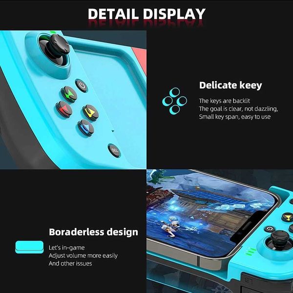 Game Controllers Joysticks Cell Phone Gamepad For iPhone Android IOS Switch PC Control Controller Trigger Pubg Mobile Game Pad Joystick H2609271