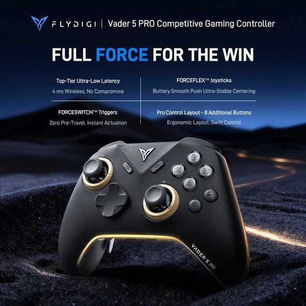 Game Controllers Joysticks In Stock Flydigi Vader 5 Pro V2 Global Version Wireless Gamepad Controller Multi-Platform for PC NS2 Mobile Steam H260927