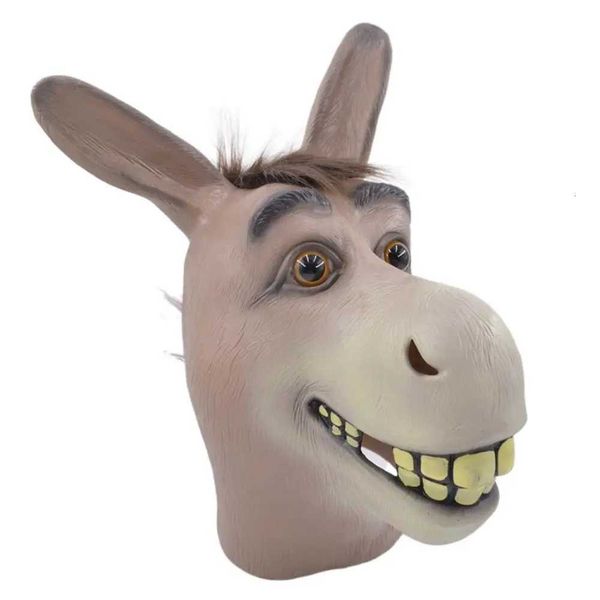 Party Masks Donkey Head Cover Performance Props Dog Prank Crazy Animal Costume Halloween X260928