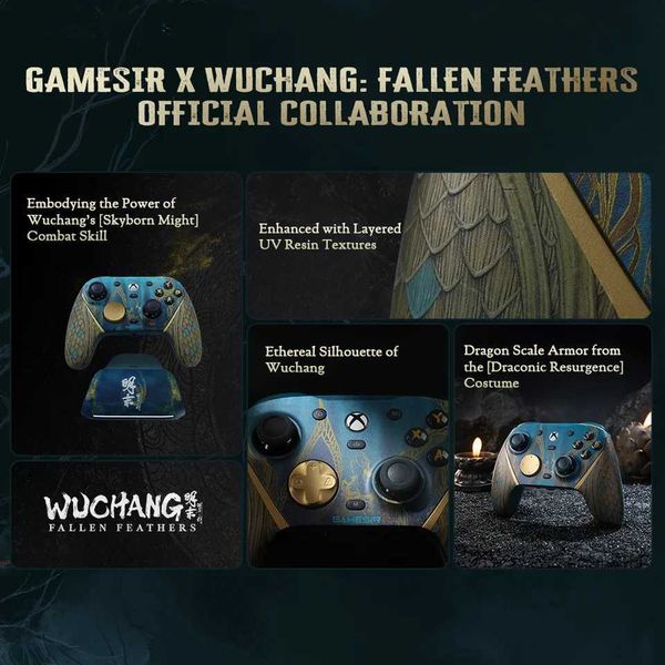 Controllers Joysticks GameSir G7 Game Pro Wuchang Fallen Feathers Edition Wireless Xbox Controller for Xbox Series X|S Xbox One X|S Steam PC AndroidW260929