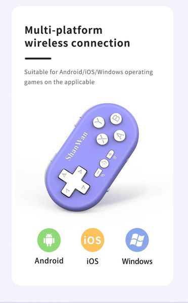Control Game Mini Controllers Joysticks Gamepad For iPhone Android Switch Xbox Mobile PC IOS TV Gaming Wireless Controller Phone Game PadW260929