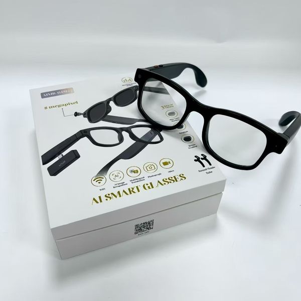 SG1MAX Smart Glasses: 8MP Image Stabilization, 1080p HD Video Recording, AI Recognition, Translation, and Calls