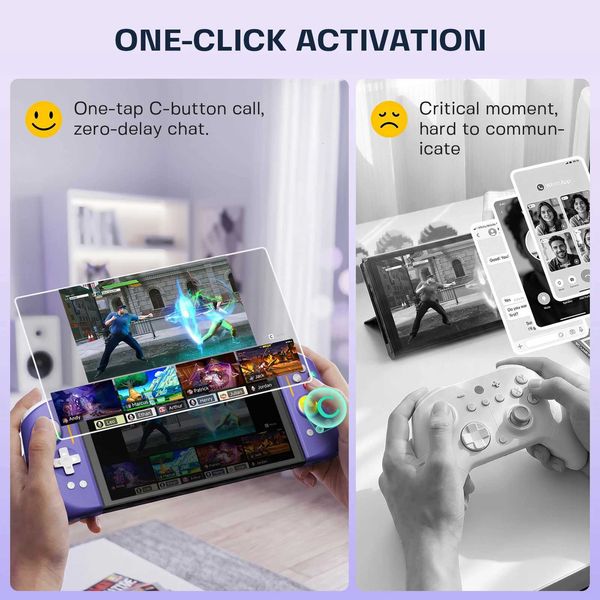 Hyperion Joysticks NYXI Game Controllers 3 Wireless Switch 2 Joycon Gaming PurpleW260929