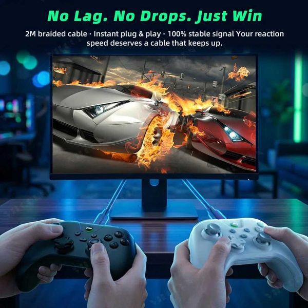 Wired Game Controllers Joysticks USB PC Game Controller For PC Steam Win 7/8/10/11 Hall Gamepad For Switch2 1 Joystick with Dual-Vibration Cust D-padW260929