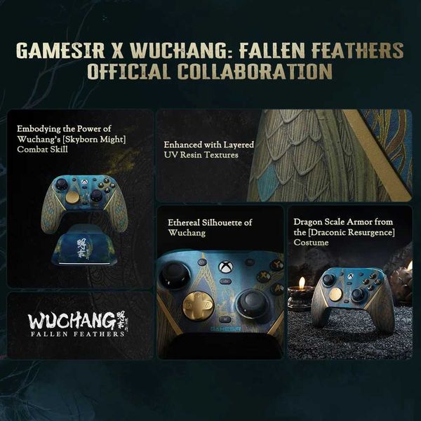 G7 Game Controllers Joysticks GameSir Pro WUCHANG Xbox PC Controllers Wireless for XBOX Series S X One PC Control Gamepad Fallen Feathers EditionW260929