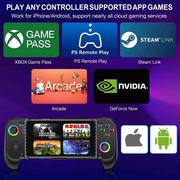 Controllers Joysticks BEBONCOOL MC100 Game Gamepad Telescopic For IOS Android PUBG COD Stretch Wireless Phone Game Controller JoystickW260929