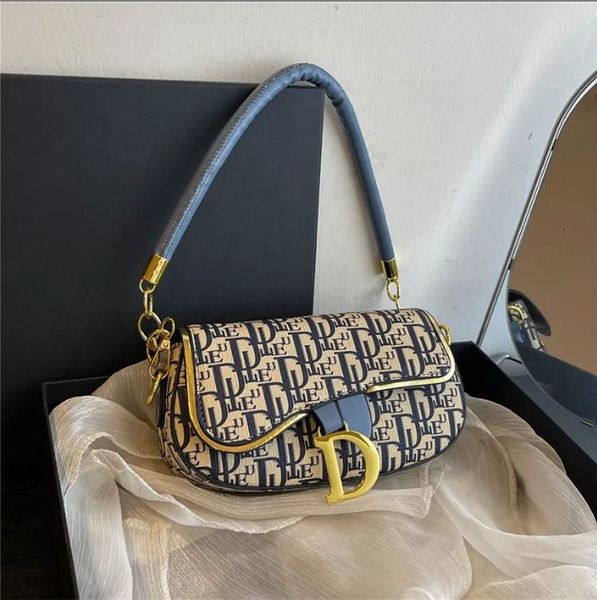 

2025 Designer Tote Bag Hot Free Shipping Shoulder Bags New Casual Handbag Fashionable Letter Daily Flap Black Blue For Women 0285, Multi-color