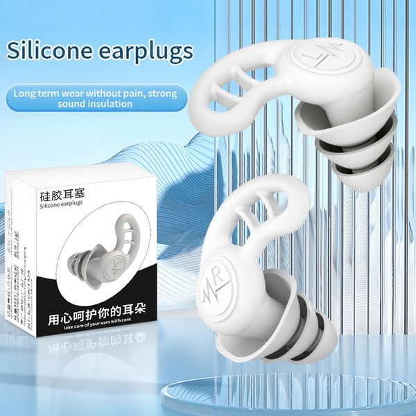 Silicone J earplugs for noise prevention sleep specific waterproof earplugs for sound insulation sleep noise reduction quiet earplugs