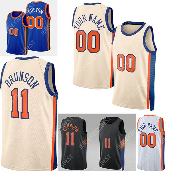 11 Jalen Brunson 2025-26 City Basketball Jerseys Towns Josh Hart Mikal Bridges OG Anunoby Clarkson