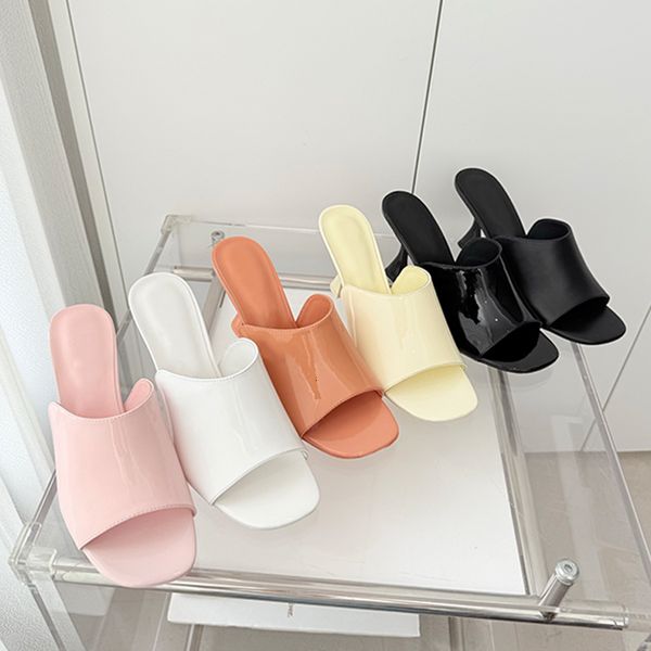 

10A Designer Sandals Women High Heel Slippers Suede Crystals Shos Vacation Beach Sliders Sheepskin Pink Shoe Party Dress Shoes 1028, A2