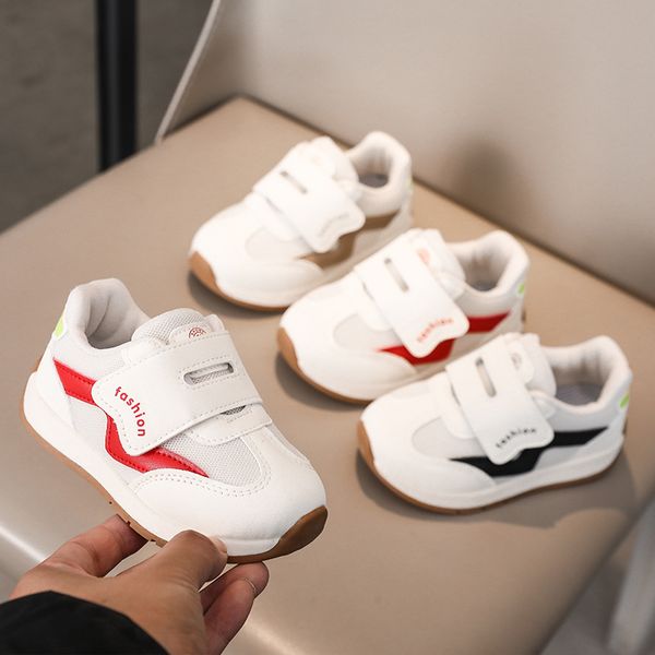 

kids shoes toddlers Sneakers boys girls Low black grey white running Sports Trainers kid shoen, Red