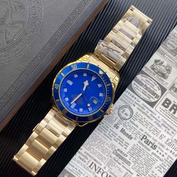 

Automatic Mechanical Premium Men's Watch, Classic Three-Hand, Stainless Steel Case & Bracelet, Mineral Super Hard Glass Presented, Bronze