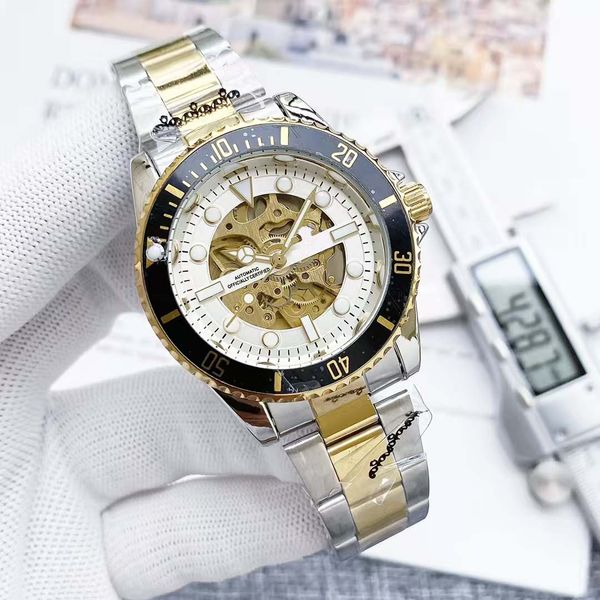 

Strong Mirror, Hollow Beauty: Men's Fashion Mechanical Watch, Mineral Super Strong Glass Mirror Highlights Quality, Green
