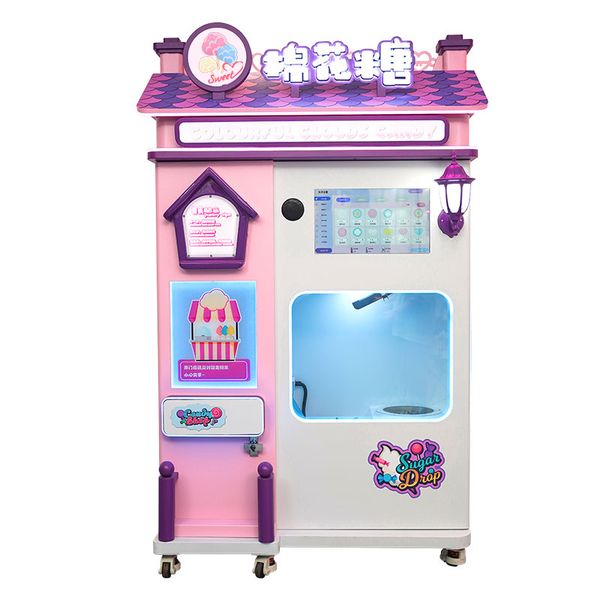 

Customized Factory Wholesale Fully Automatic Cotton Candy Machine Robot Self Serviced Intelligent Cotton Candy Vending Machine