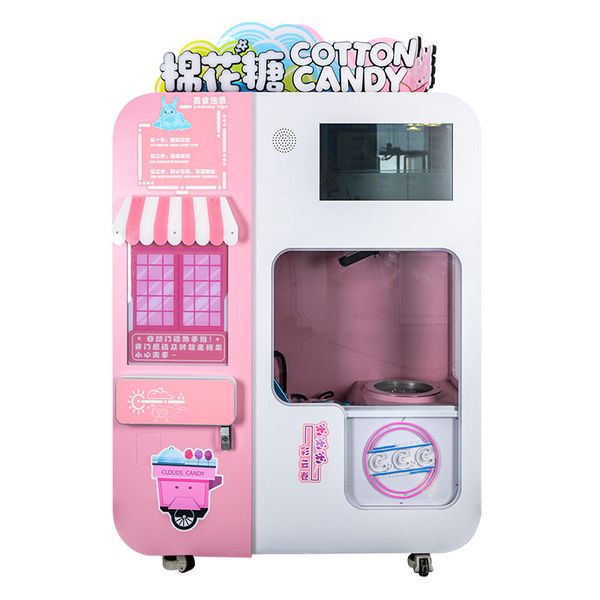 

Carnival Treat Automatic Floss Flower Vending Machine Commercial Cotton Candy Maker