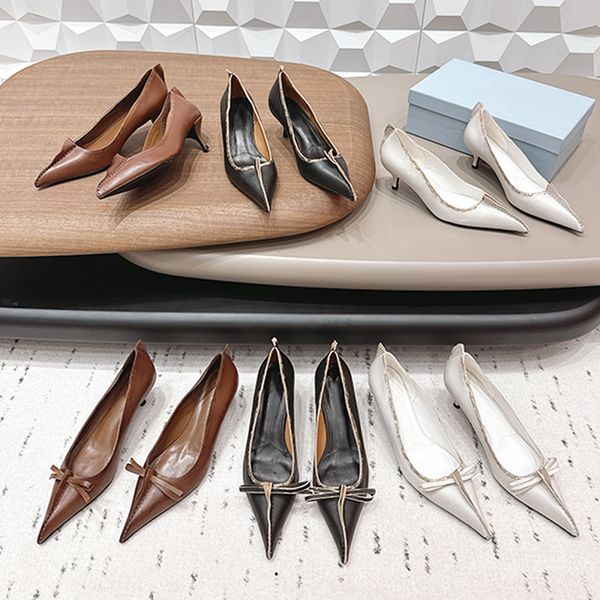 

Latest Designer Antiqued Leather Pumps Slingback Sandals Womens Bow Pump Stiletto Heels Sandals Shoes Street Style 1029, A7