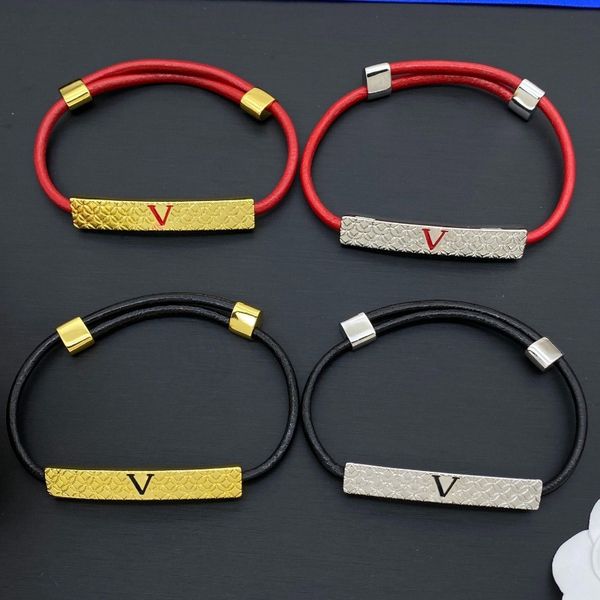 

Luxury Unisex Bracelet Rope-woven Bracelet New Designer Bracelet 18K Gold Plated Couple Bracelets Adjustable High-quality Jewelry Gifts