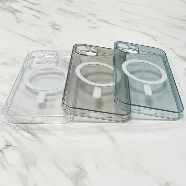 Transparent Glass Magnetic Official Magsafe Phone Case Compatible with iPhone 17 Apple 16 Pro Matte Protective Cover