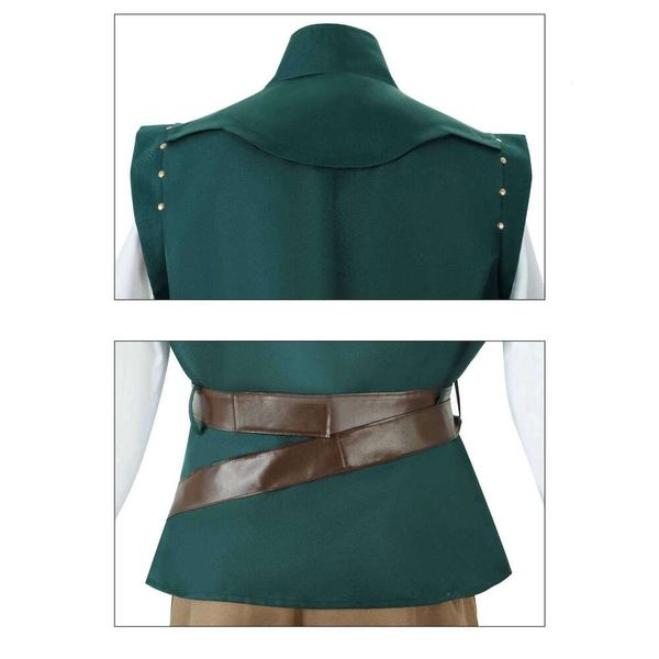 Adult Kids Carnival Uniform Anime Flynn Rider Cosplay Costume Men Child Halloween Party Role Playing Outfits Disguise Stage Wear