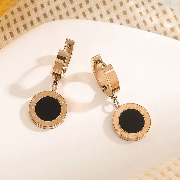 

Designer Earrings Designer Earrings for Women Roman Numeral Earring Gold Drop Dangle Earrings Luxury Jewlery Designer