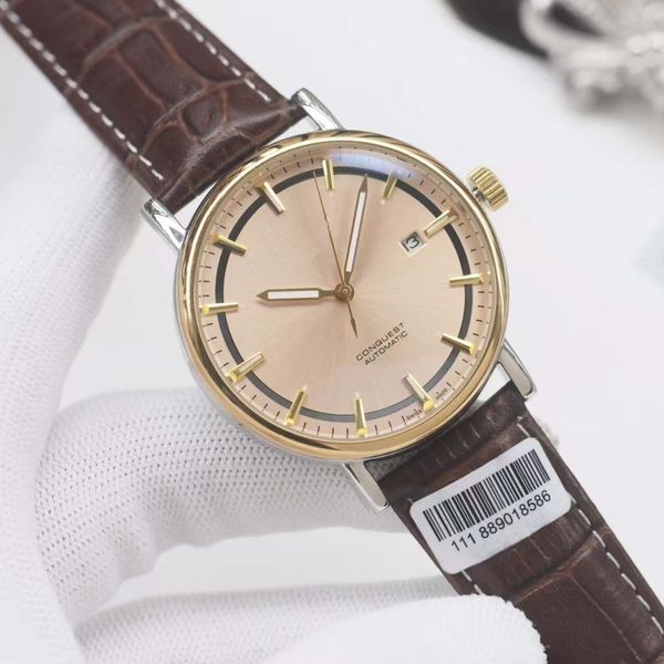 

Automatic Mechanical Movement Wristwatch, a Choice for Boutique Men, Mineral Scratch-Resistant Glass, Enhancing Charm, Bronze