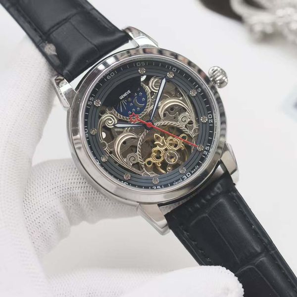 

Leather Strap Luxury Men's Watch, Automatic Mechanical Movement, Mineral Scratch-Resistant Glass, Elegant Style, Premium, Superior Quality, Brown