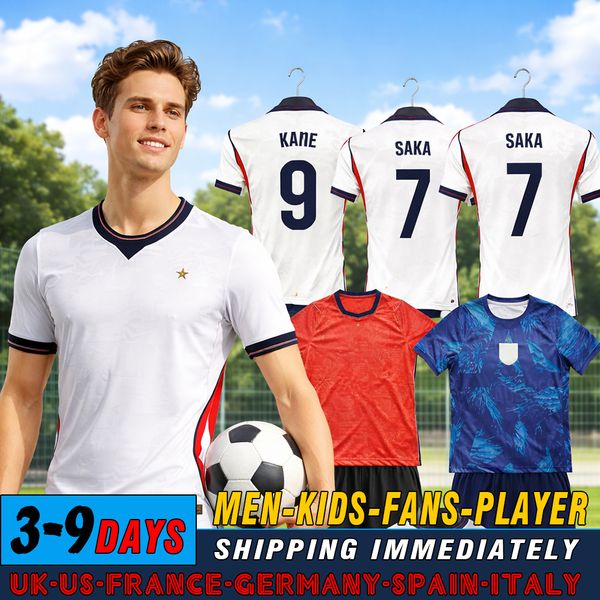 

26 27 eNglAnD football shirt World Cup 2026 football kit Top soccer jerseys BELLINGHAM RASHFORD KANE SAKA RICE FODEN home away Long sleeves goalkeeper men kids kit A10, Grey