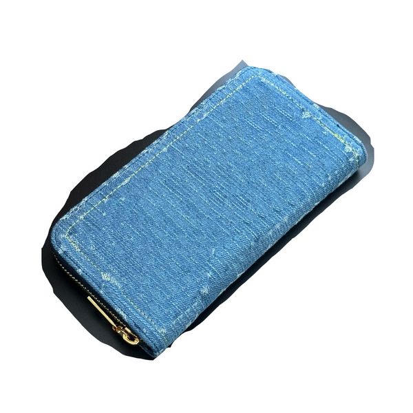 

Multi-color Luxury Designer Handbag Handbag Women's Stylish Short Purse Embossed classic purse with box82958, Blue