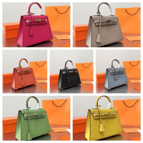 

Handle Womens Top Designer Shoulder Strap Crossbody Envelope Shell Tote Hand Bags 2Size Real Leather Crocodile Hobo Man Purse Wallet Clutch Pochette Bag, Color10