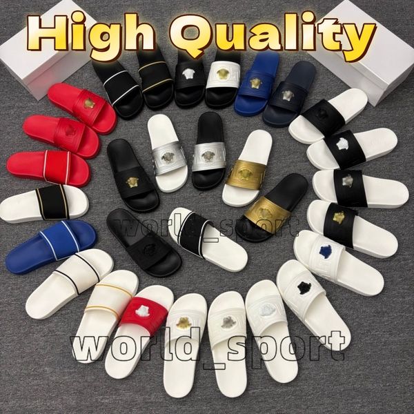 

With Box 2026 High Quality Designer Slides Fashion Slipper Sliders Slides Sandals Slippers For Men Hot Head Leather Pool Beach Flip Flops Free Shipping Size 35-46, Colour 8