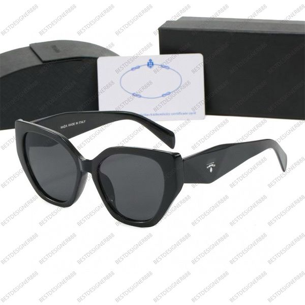 

Sunglasses For Women Designer Luxury Men Glasses Pradn Sungglass Women Vintage Cat Eye Eyeglasses With Box High Quality Triangular Signature Ladies Sun Glasses
