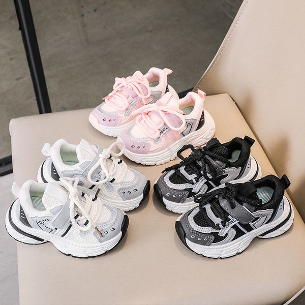 

Sport Girl Casual Shoe Spring New kids Anti slip Soft Sole Sports for Preschool Running Shoes Trend, Pink