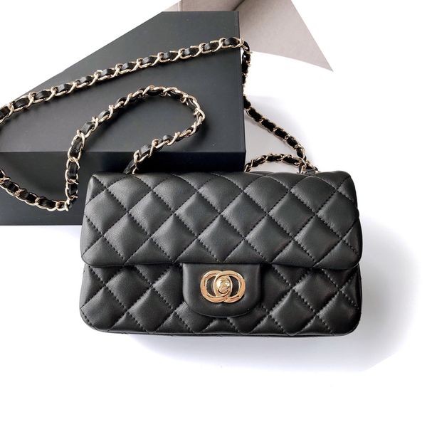 

Designer bags mini flap 20cm designers bag black bag checkered purse shoulder crossbody Shoulder Bags with chain luxury handbag women's cross body bag 10A., @~7